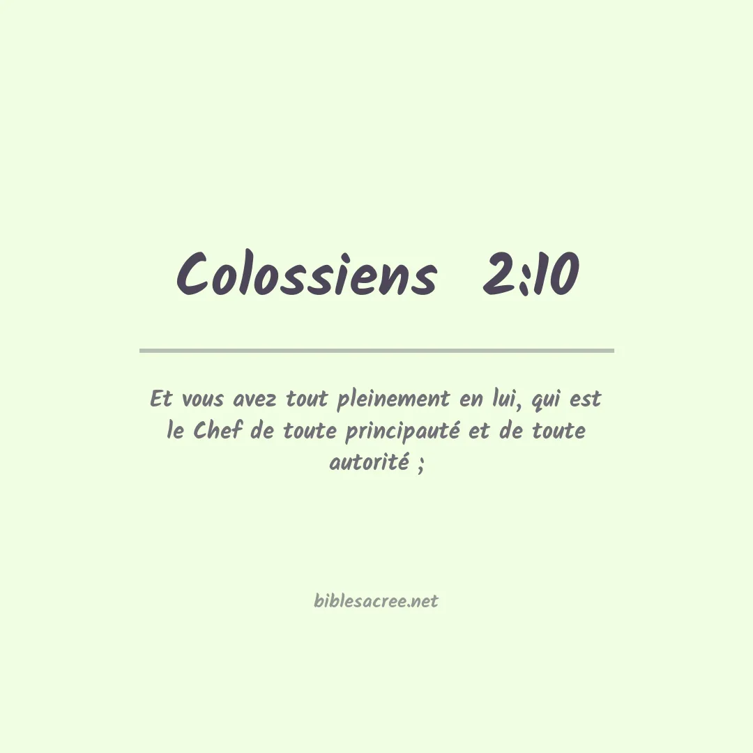 Colossiens  - 2:10