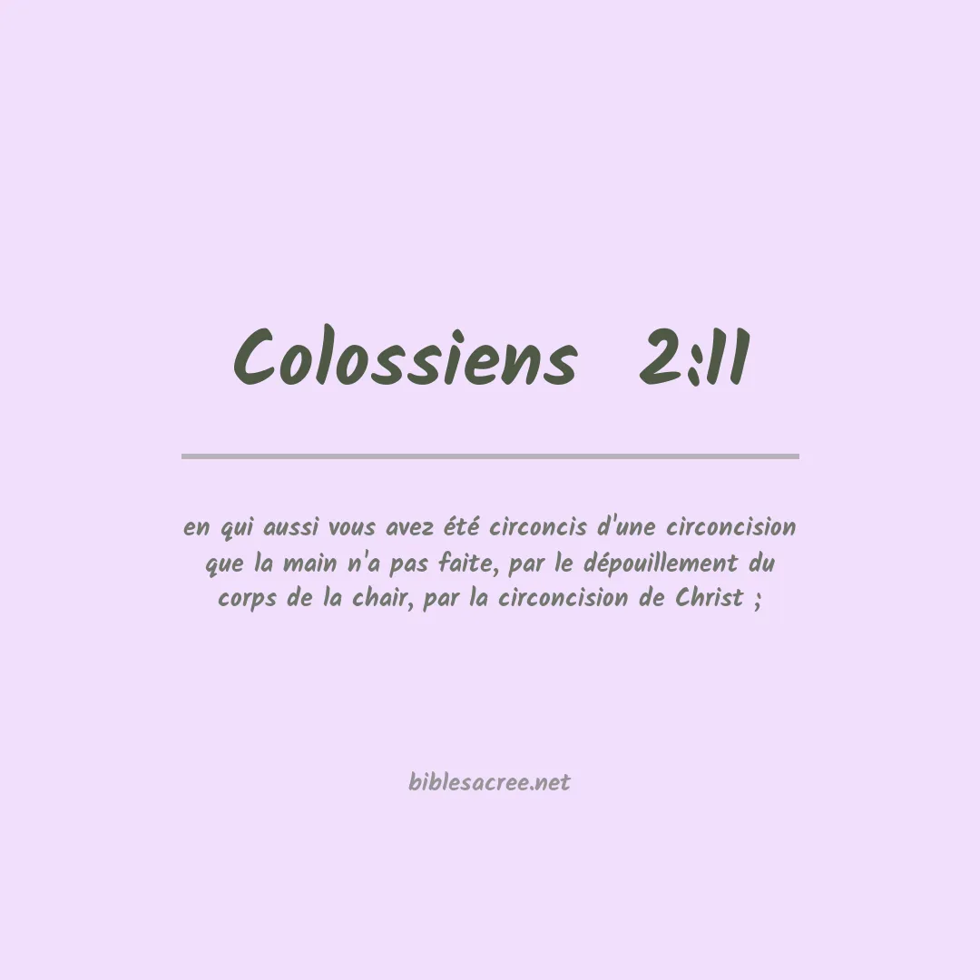 Colossiens  - 2:11