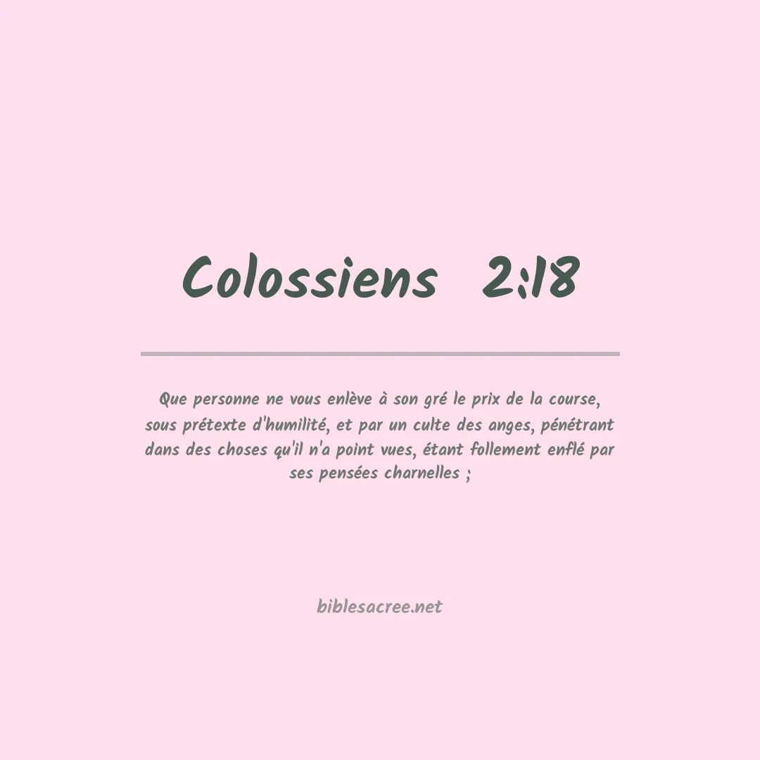 Colossiens  - 2:18