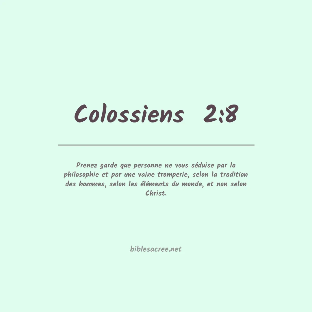 Colossiens  - 2:8