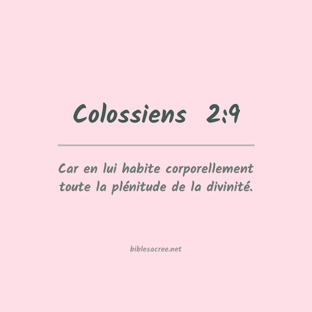 Colossiens  - 2:9
