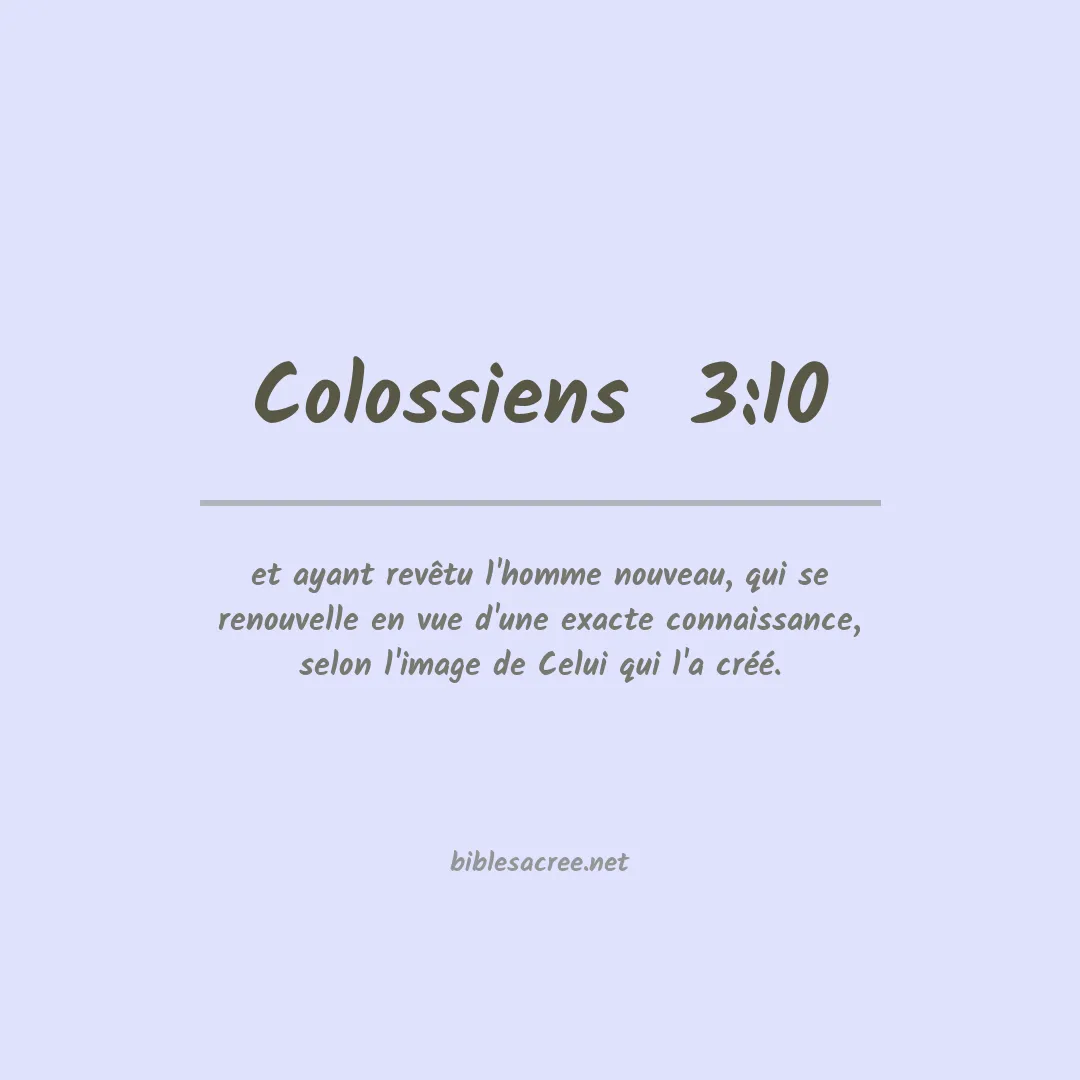 Colossiens  - 3:10
