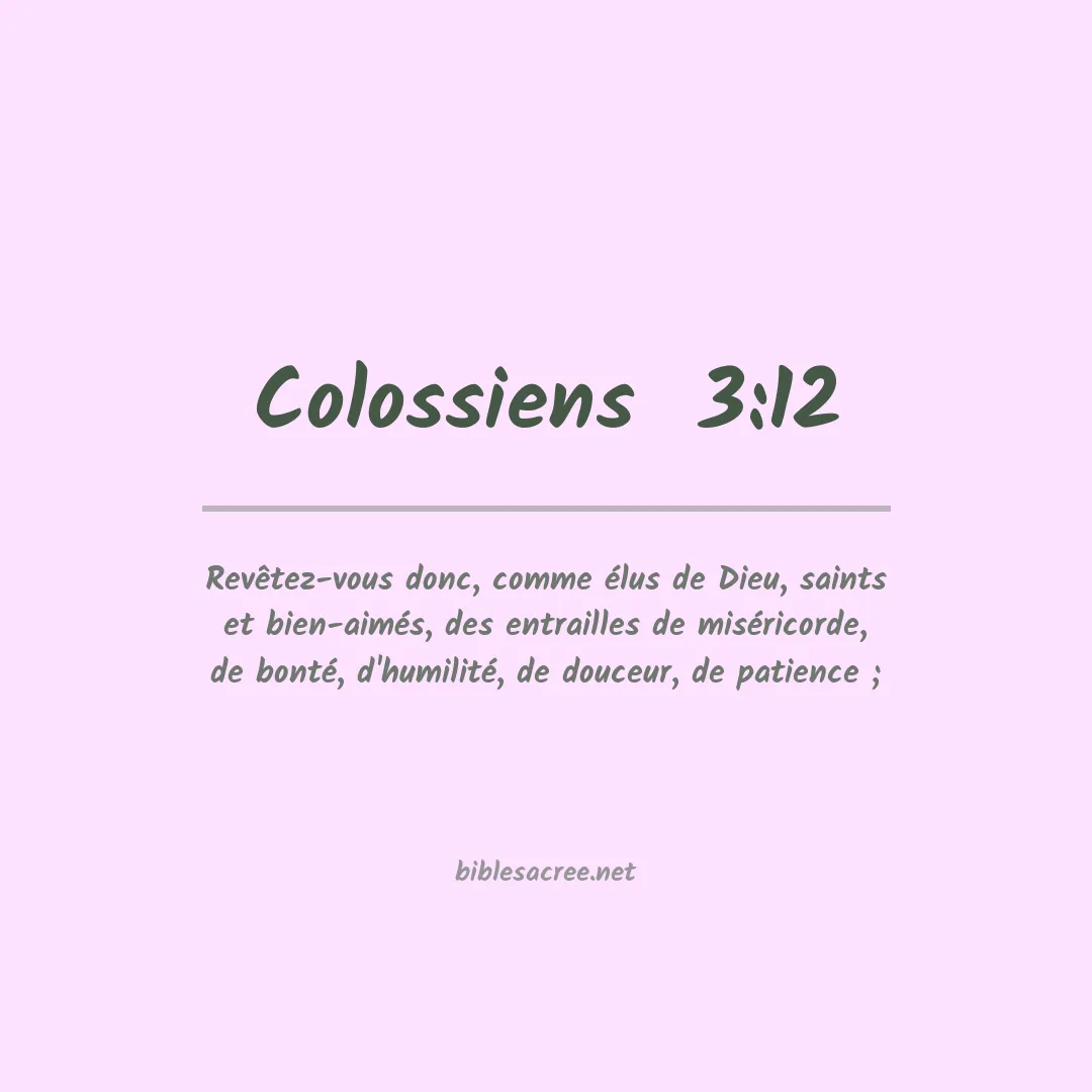 Colossiens  - 3:12