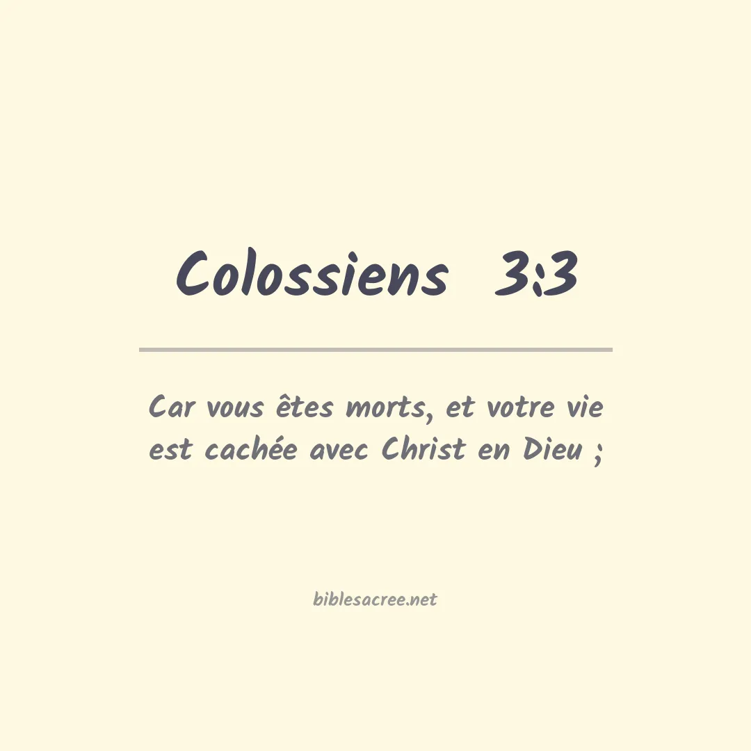 Colossiens - 3:3