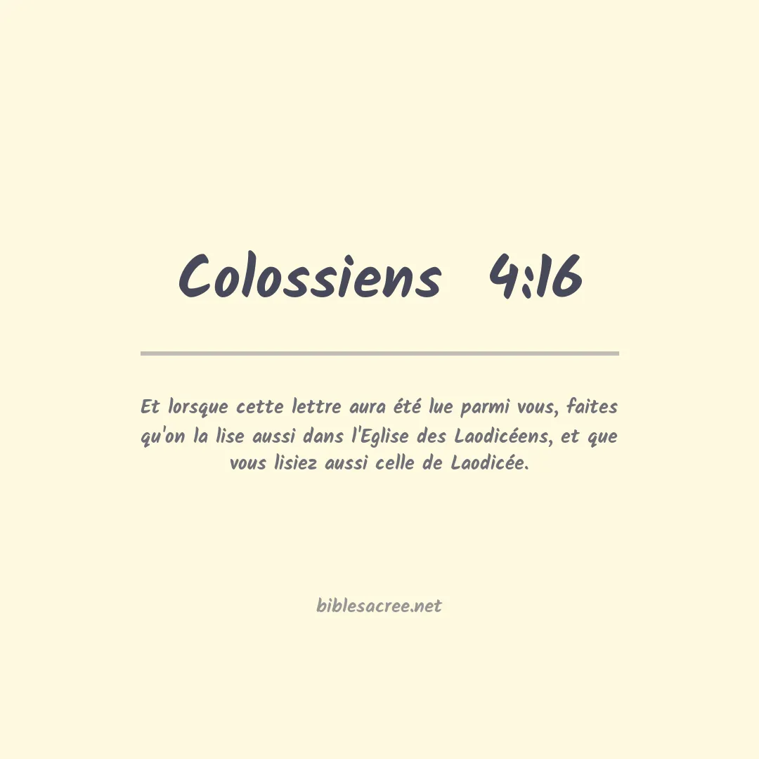 Colossiens  - 4:16