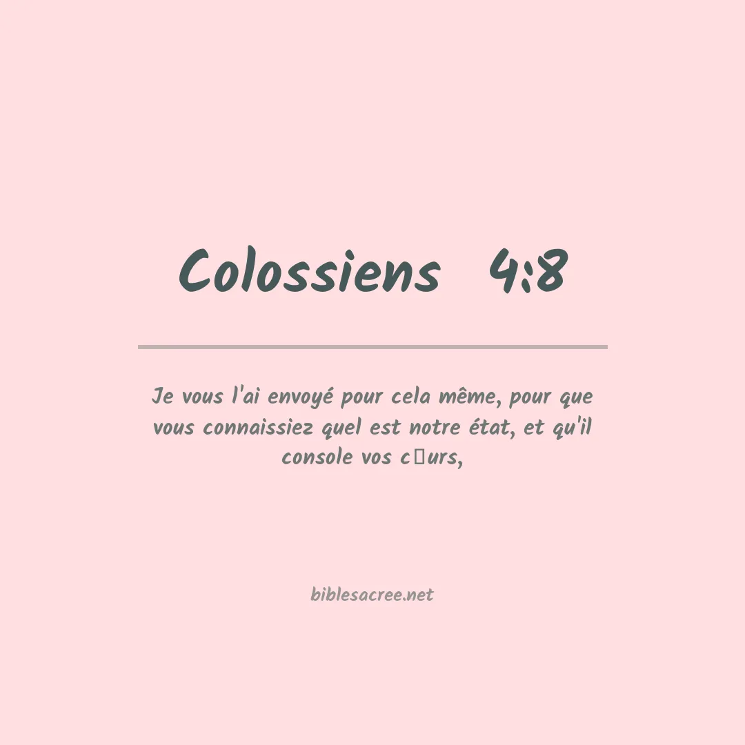 Colossiens  - 4:8