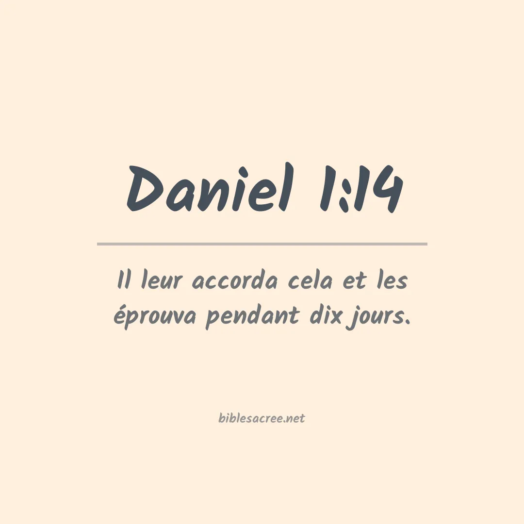 Daniel - 1:14