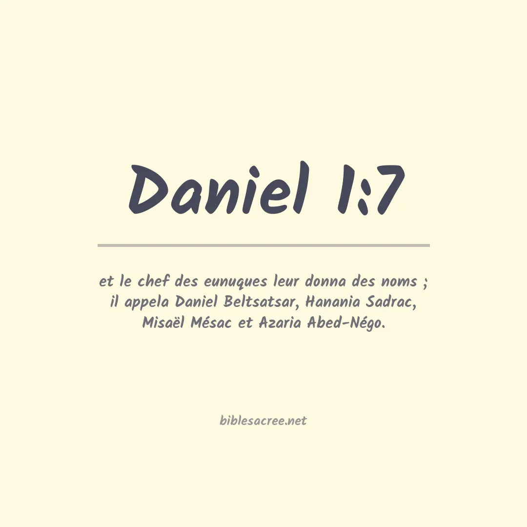 Daniel - 1:7