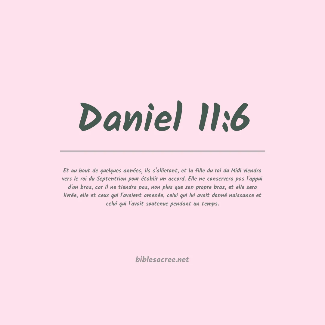 Daniel - 11:6