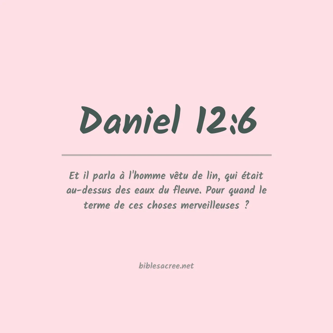 Daniel - 12:6