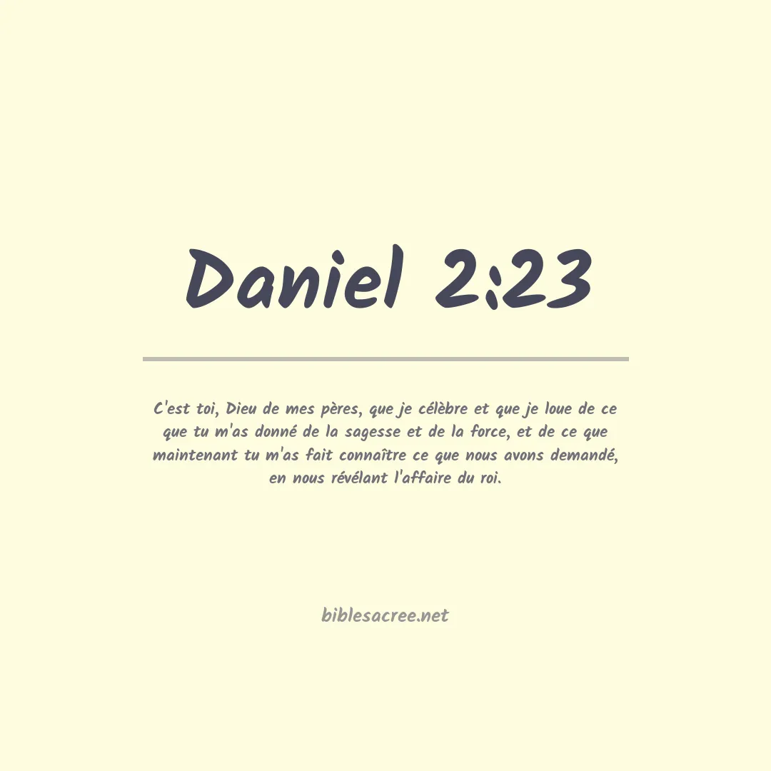 Daniel - 2:23