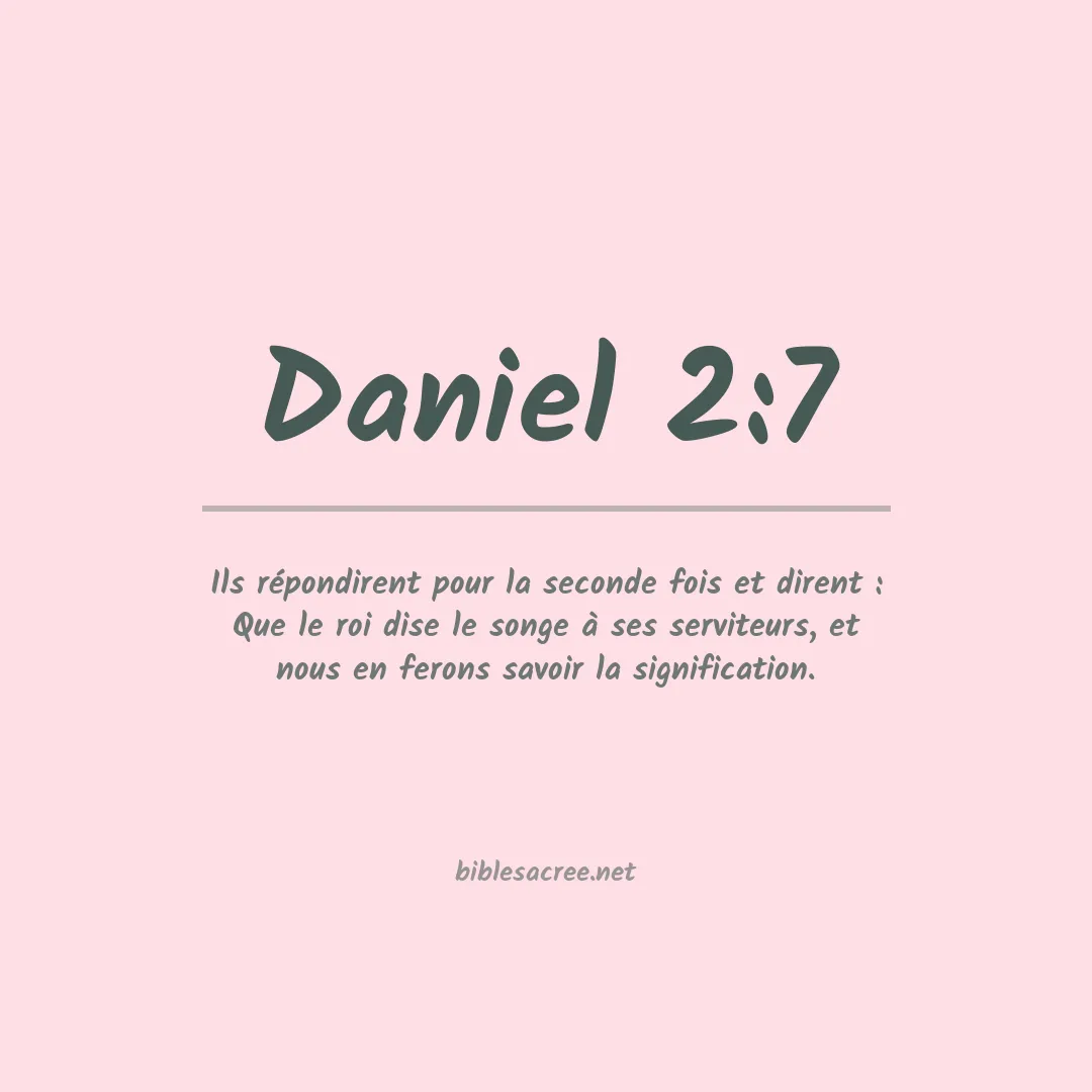 Daniel - 2:7
