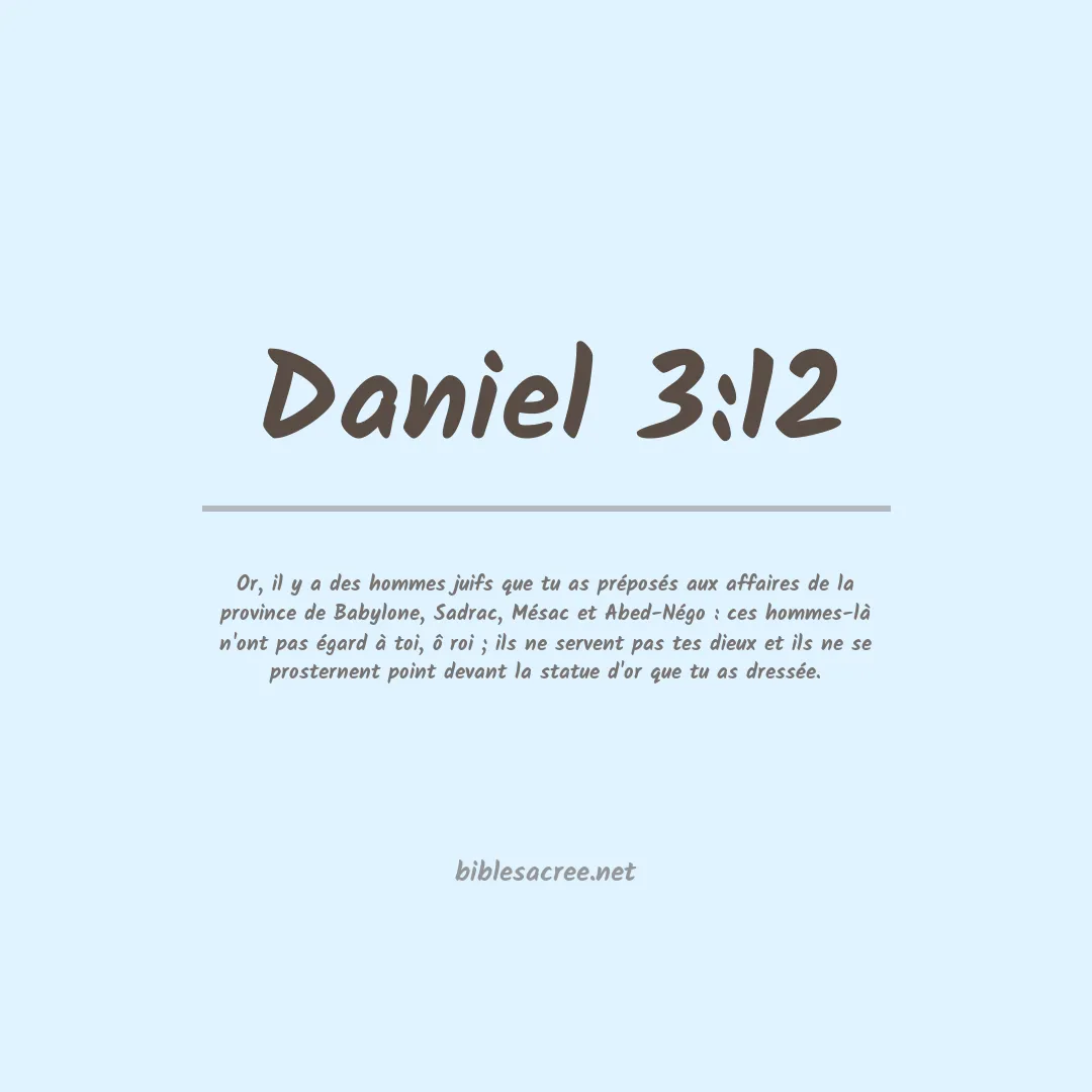 Daniel - 3:12
