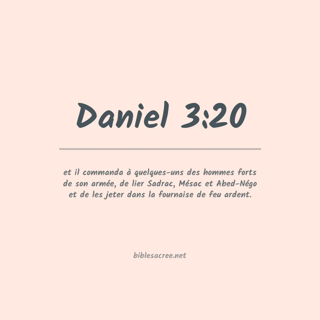 Daniel - 3:20