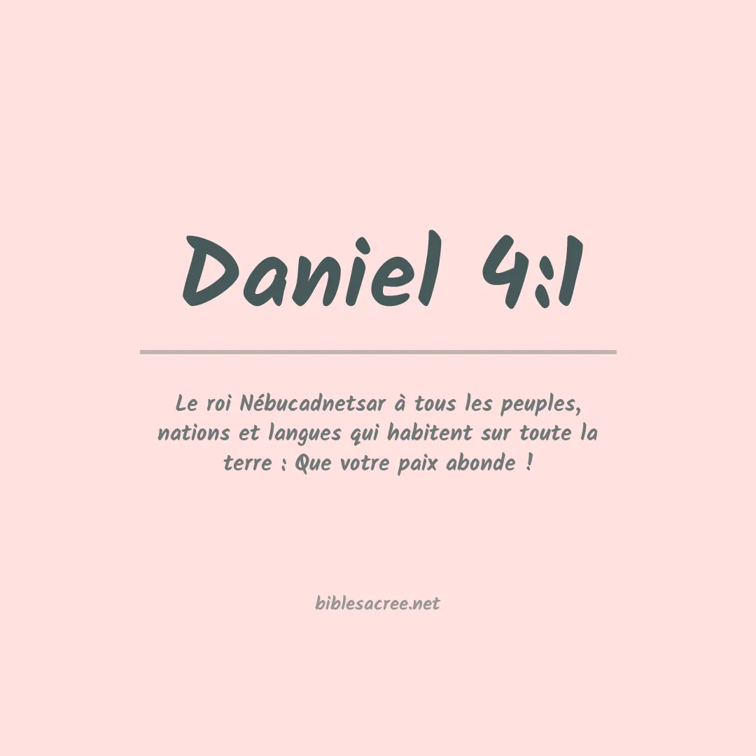 Daniel - 4:1