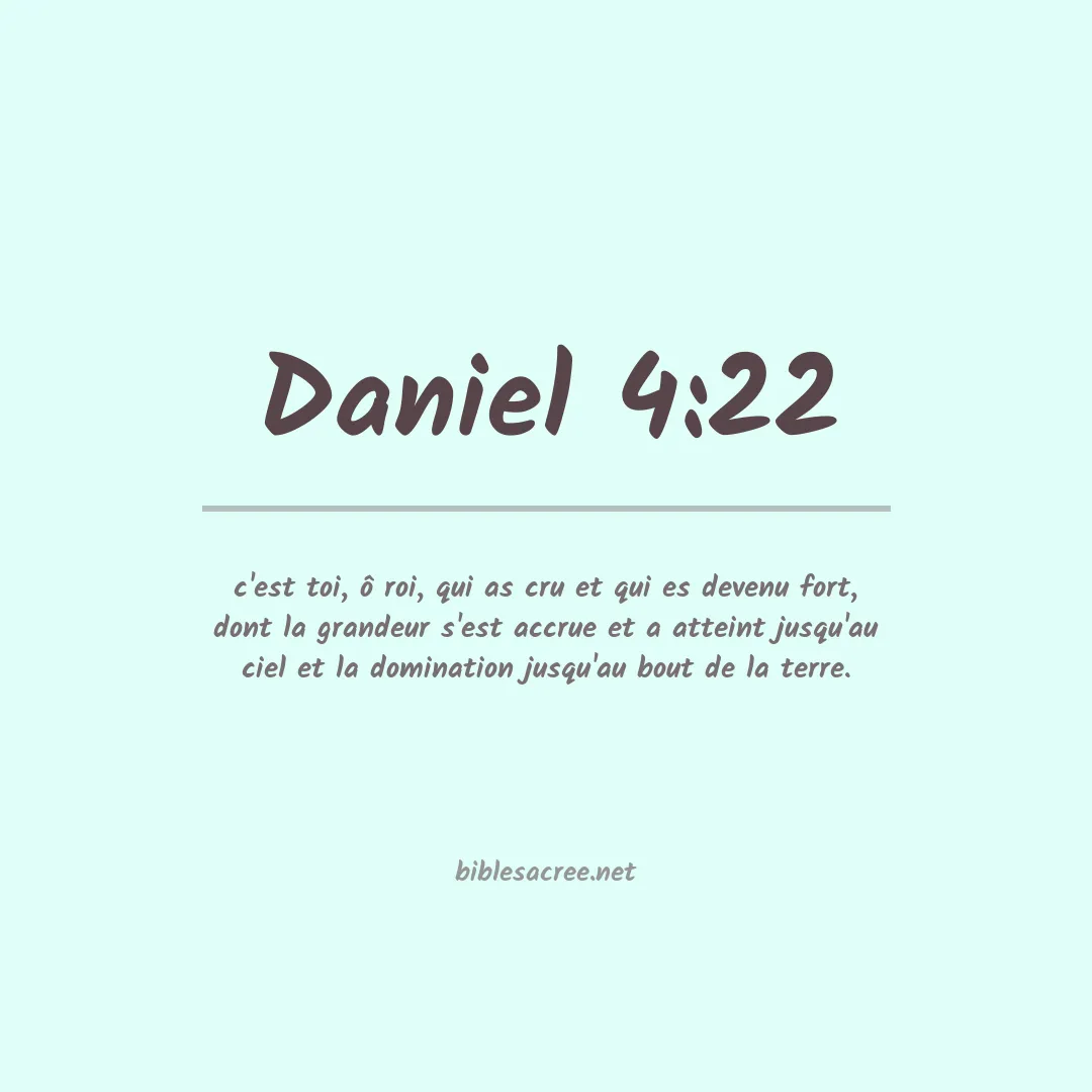 Daniel - 4:22