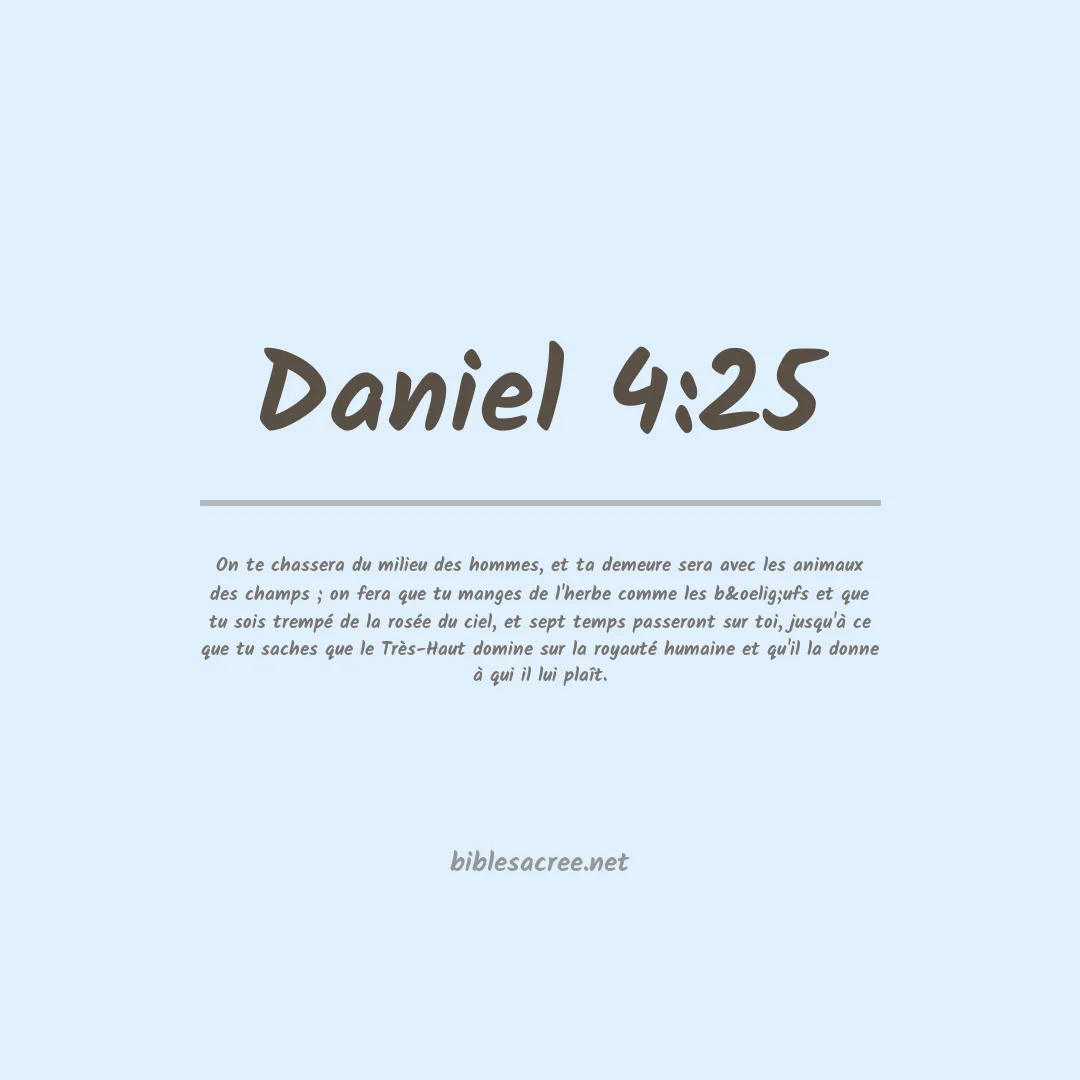Daniel - 4:25