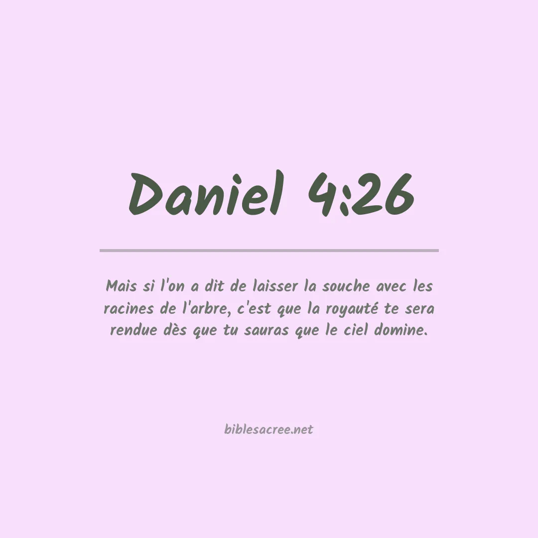 Daniel - 4:26