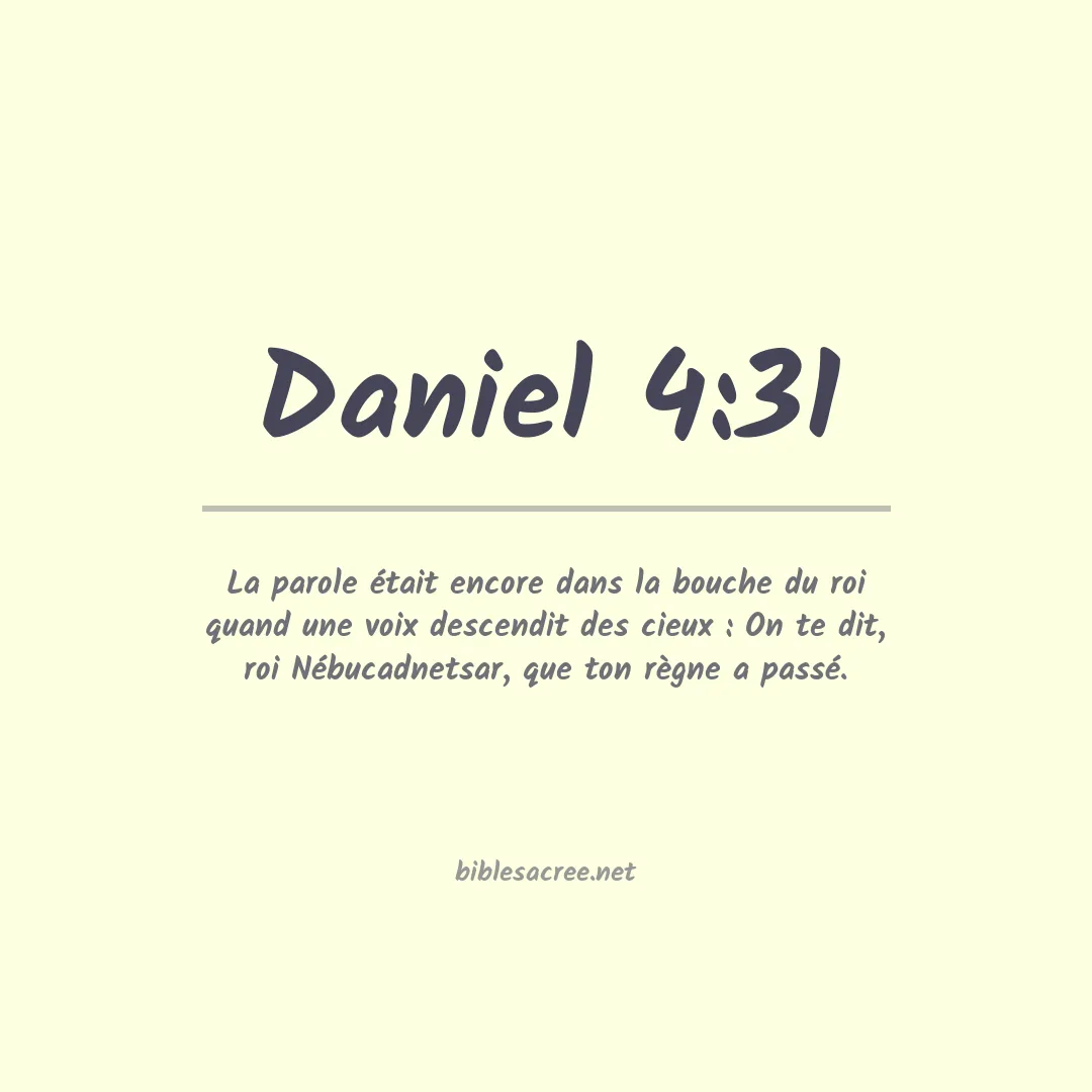 Daniel - 4:31