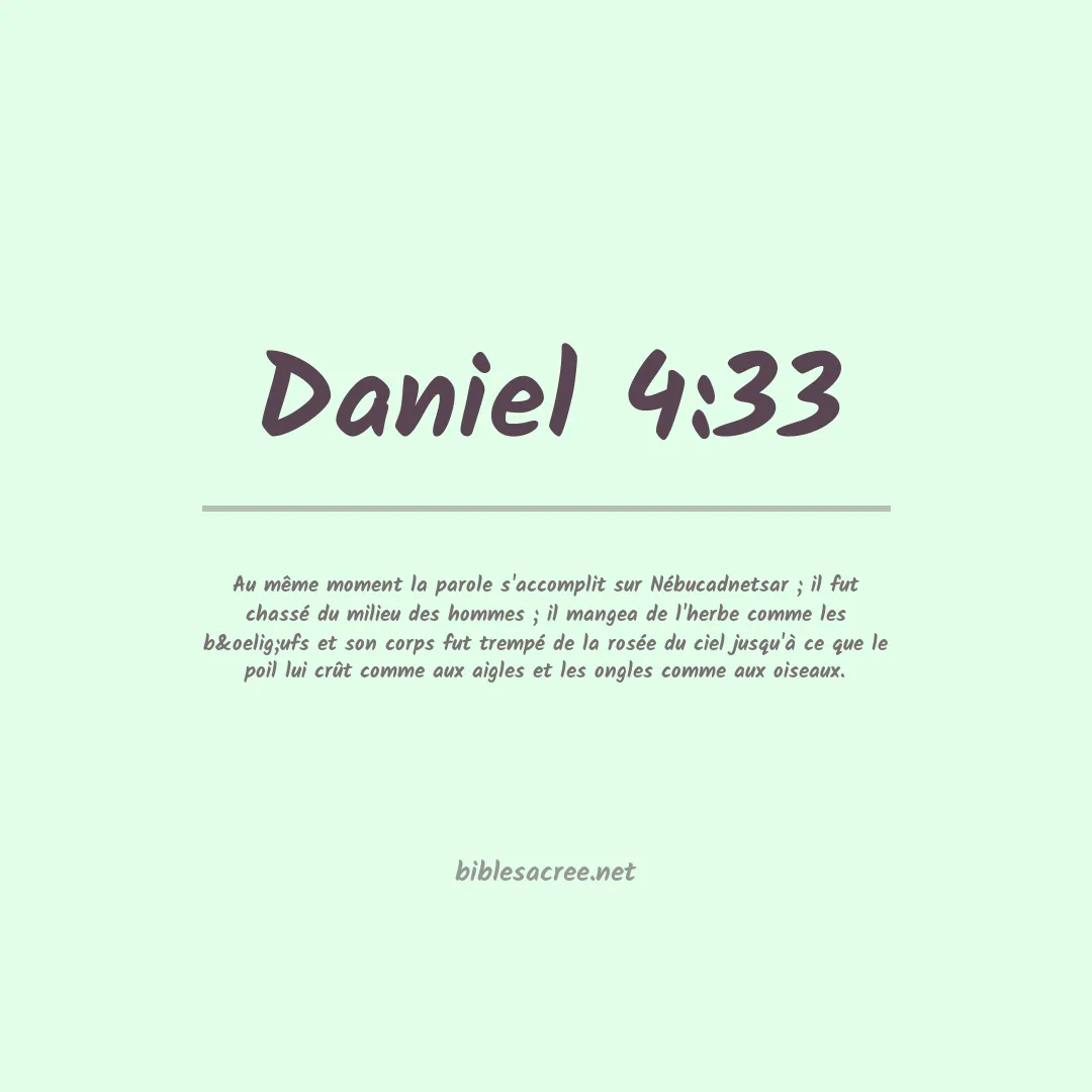 Daniel - 4:33