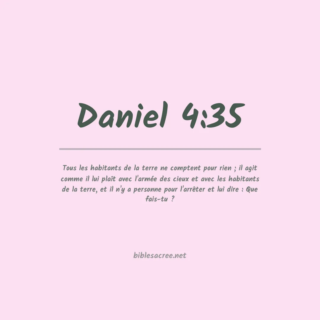 Daniel - 4:35
