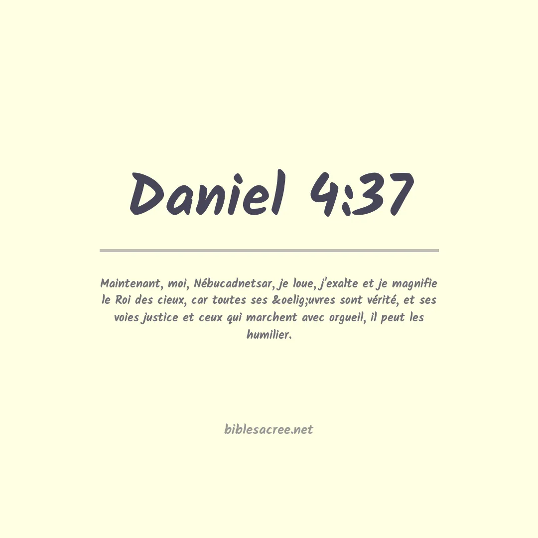 Daniel - 4:37