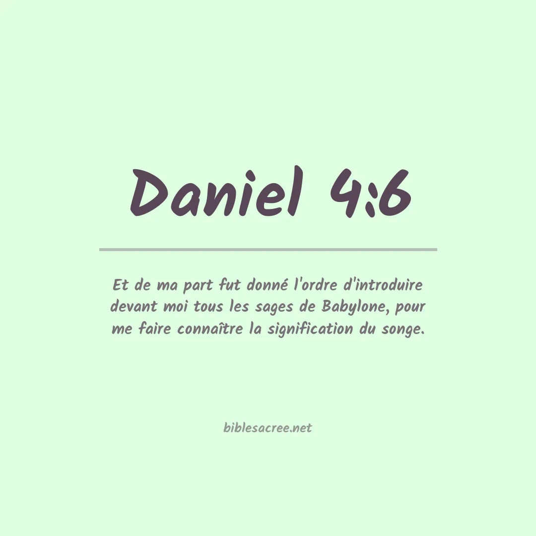 Daniel - 4:6