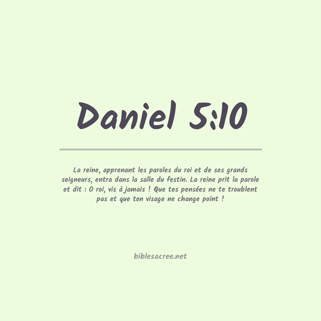 Daniel - 5:10