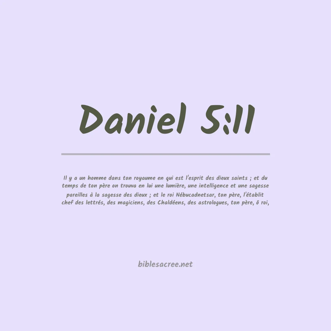 Daniel - 5:11