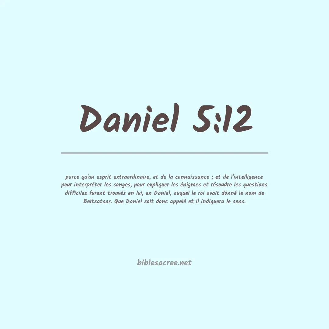 Daniel - 5:12