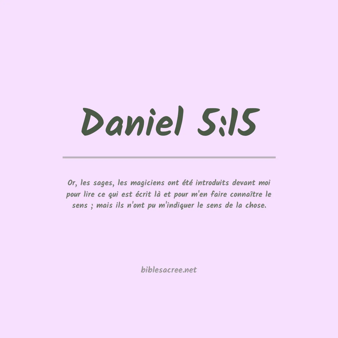 Daniel - 5:15