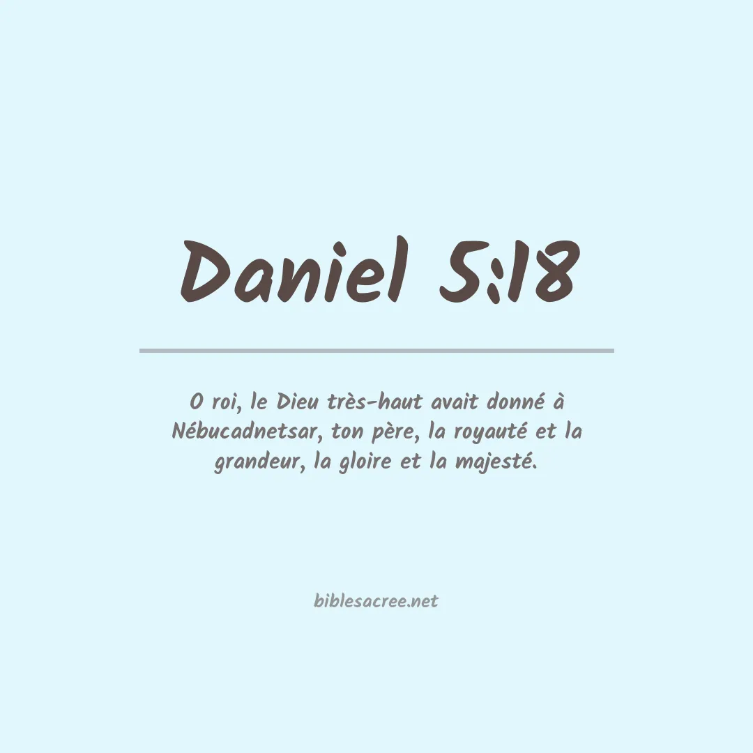 Daniel - 5:18