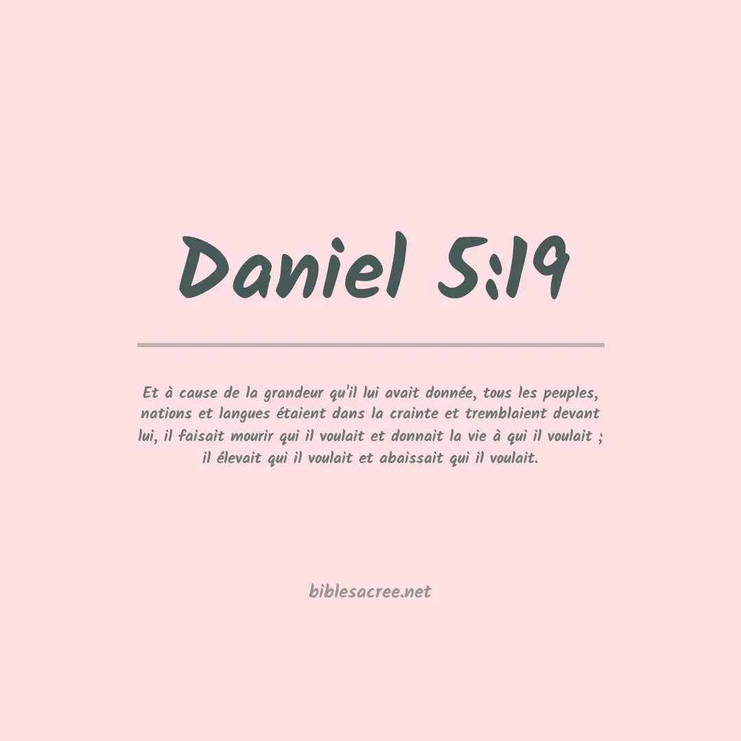Daniel - 5:19