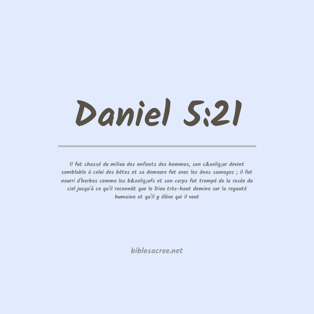 Daniel - 5:21