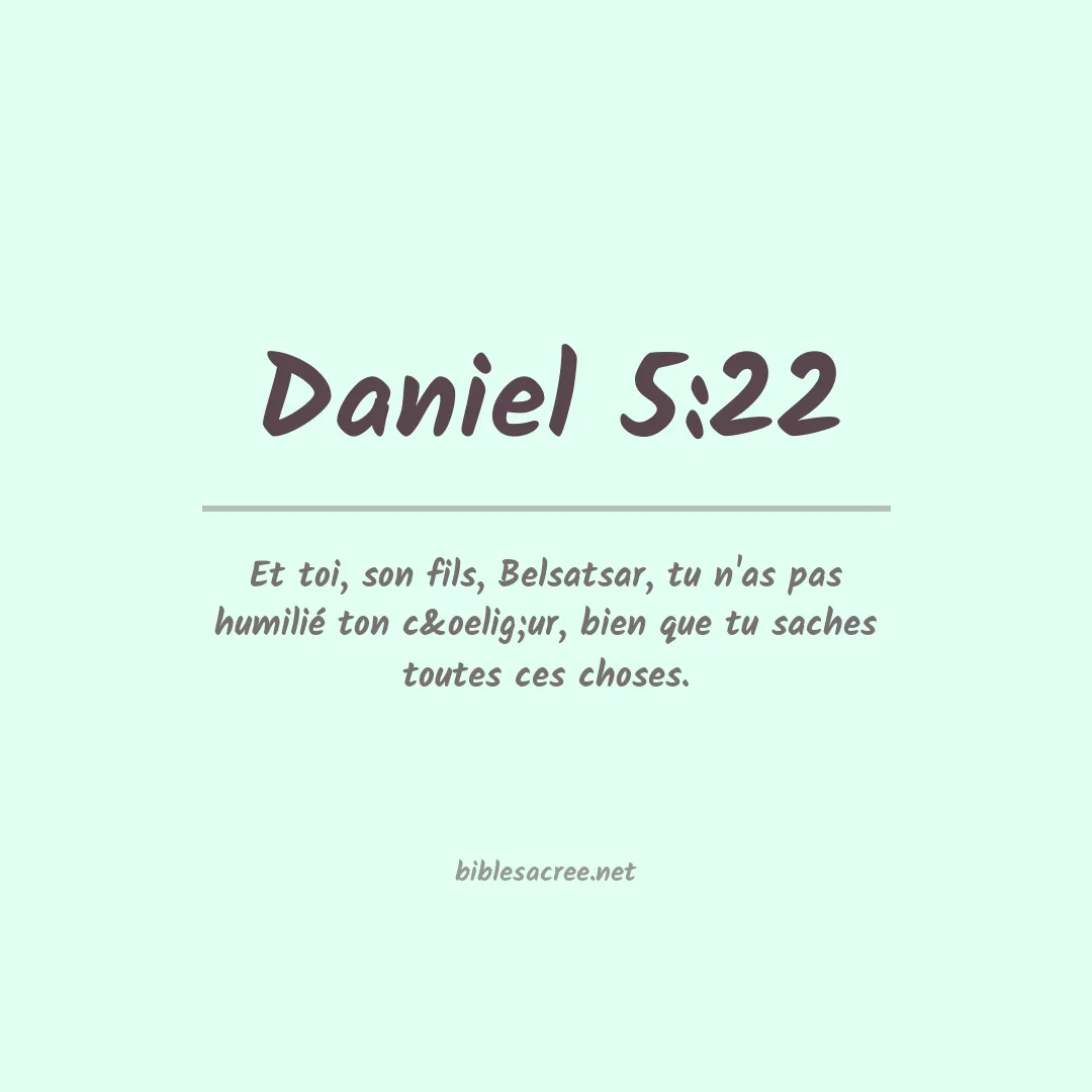 Daniel - 5:22