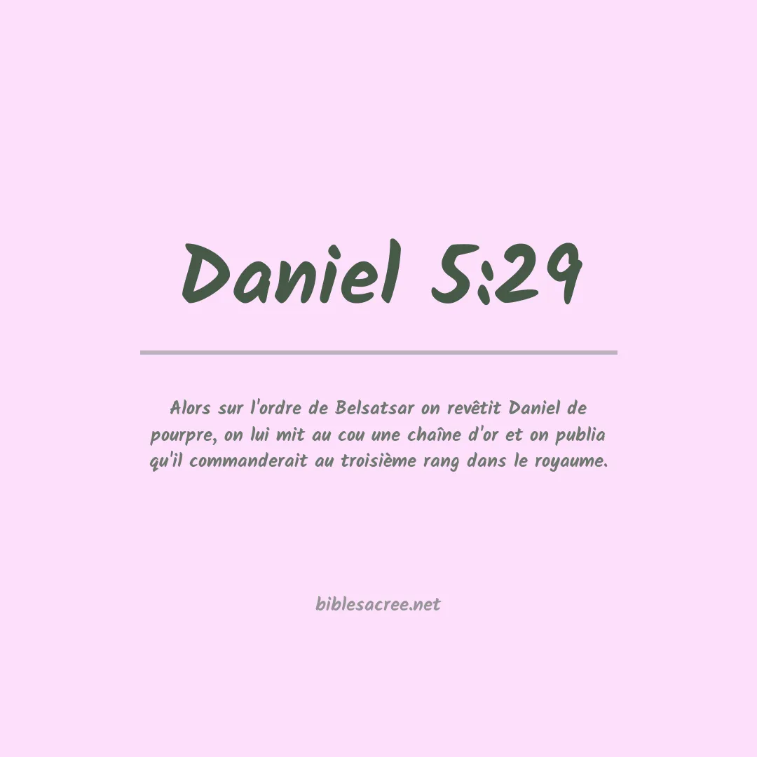 Daniel - 5:29