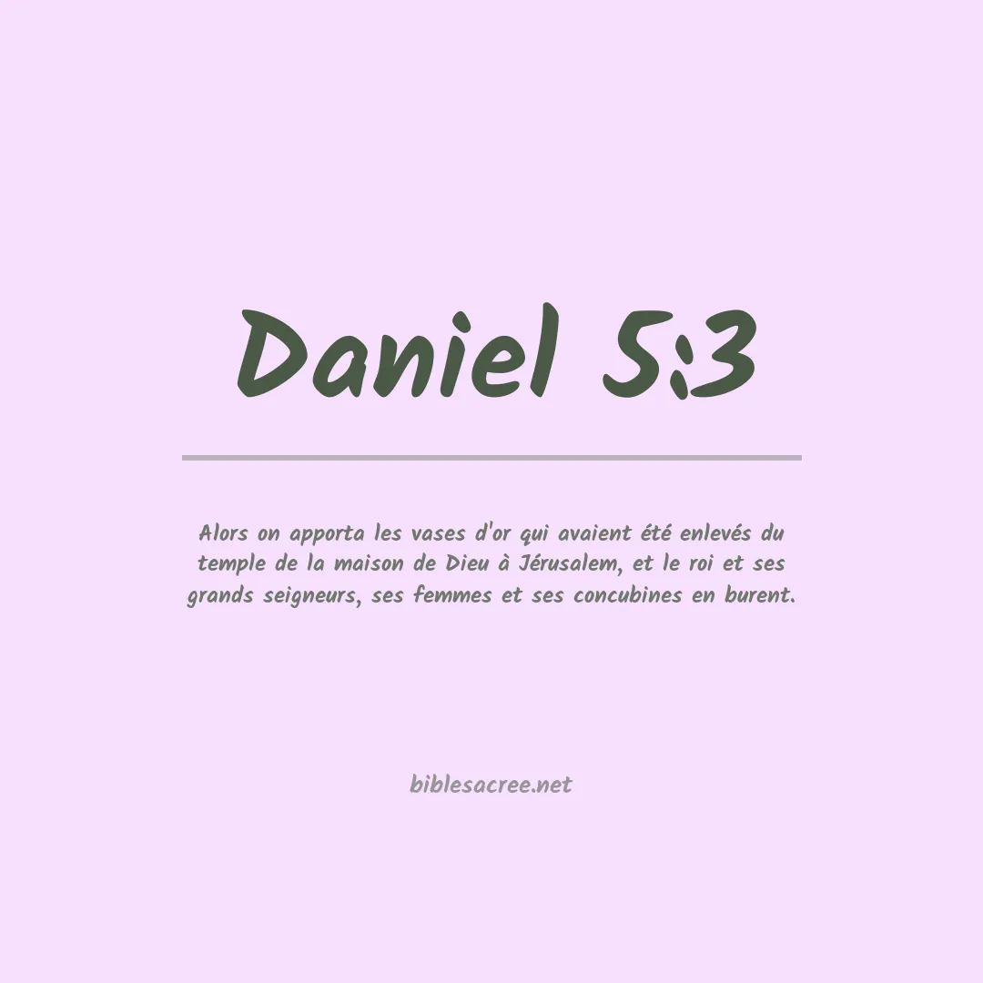 Daniel - 5:3