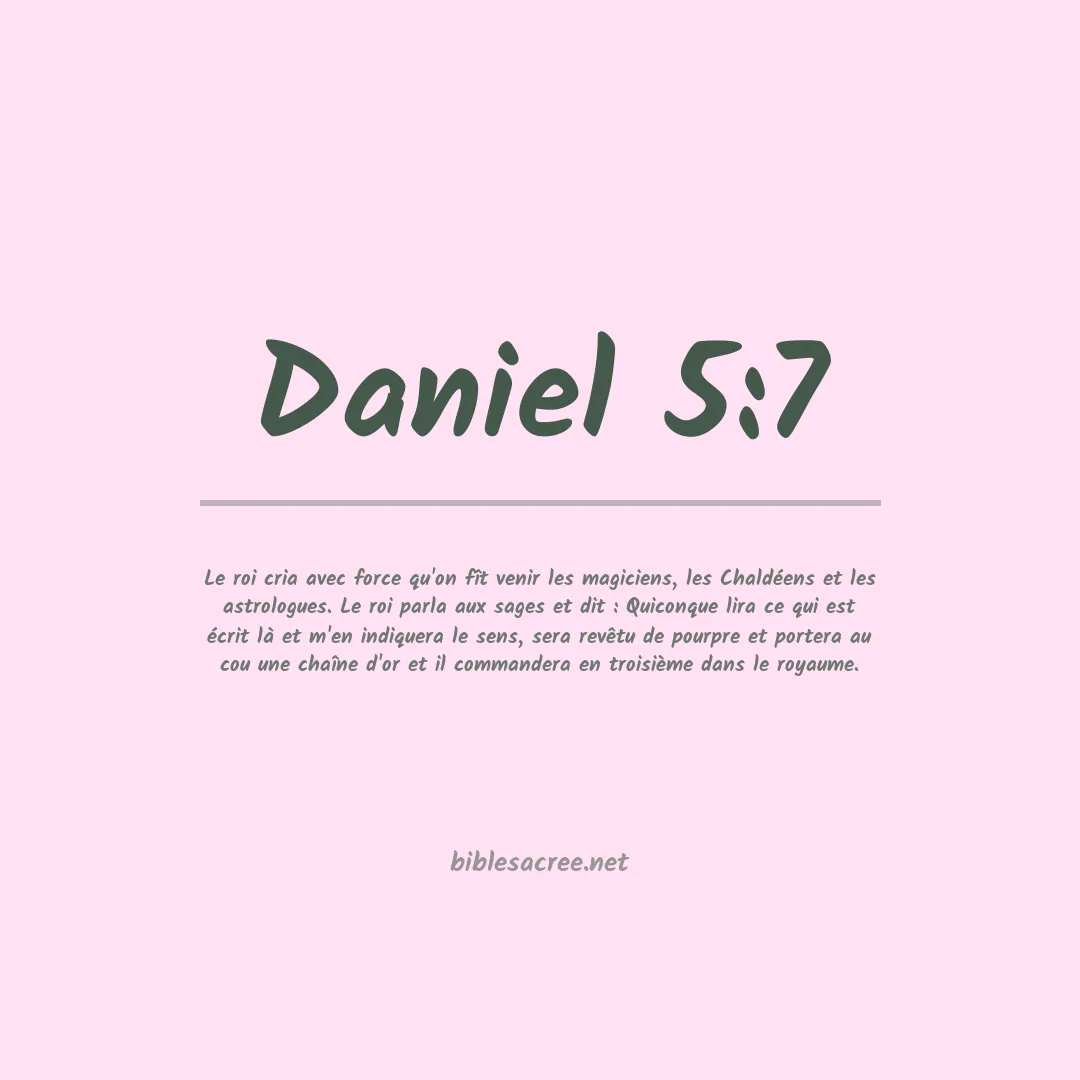 Daniel - 5:7