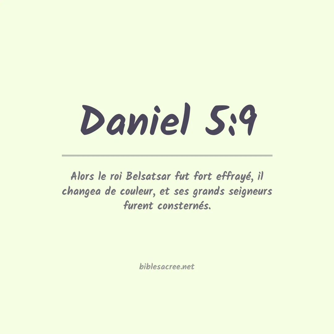 Daniel - 5:9