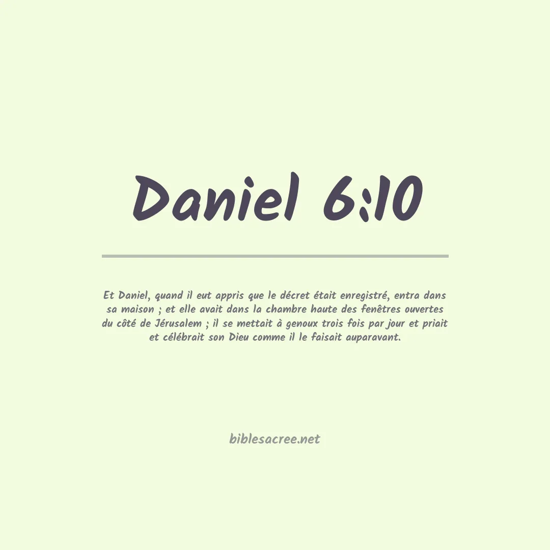Daniel - 6:10
