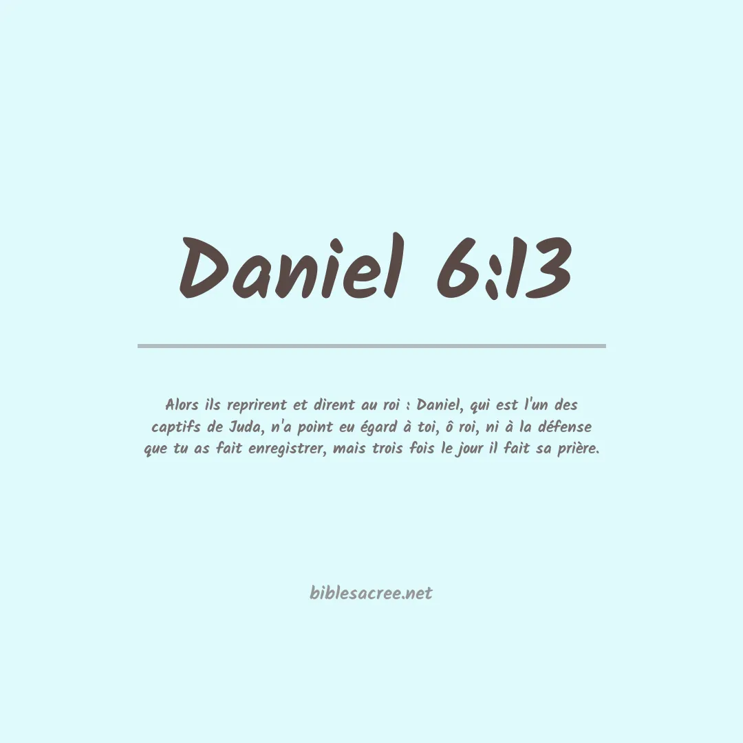 Daniel - 6:13