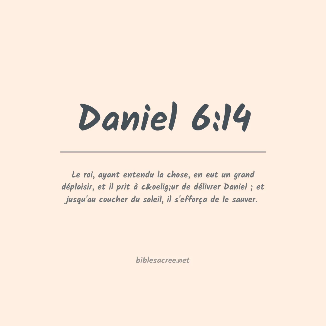 Daniel - 6:14