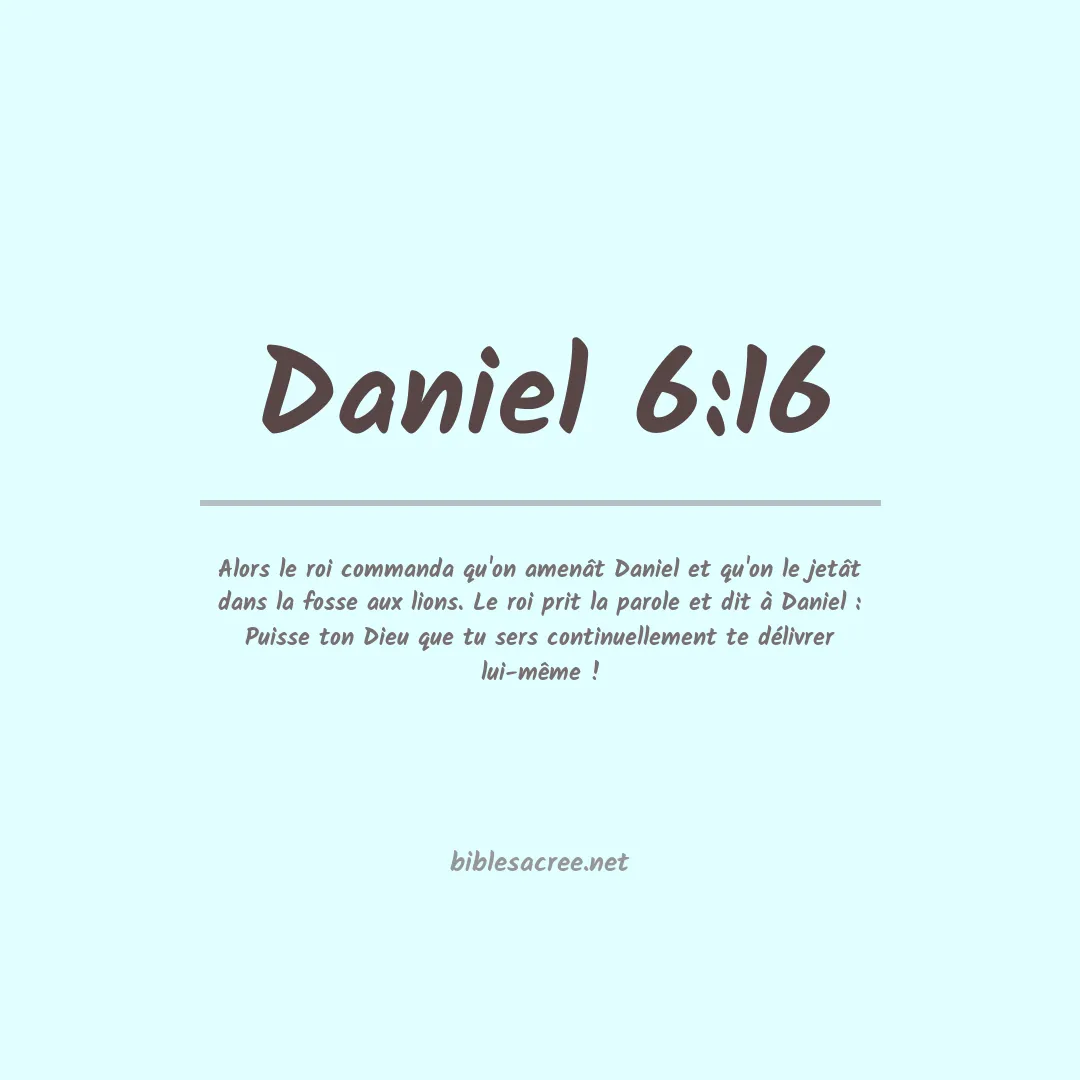 Daniel - 6:16
