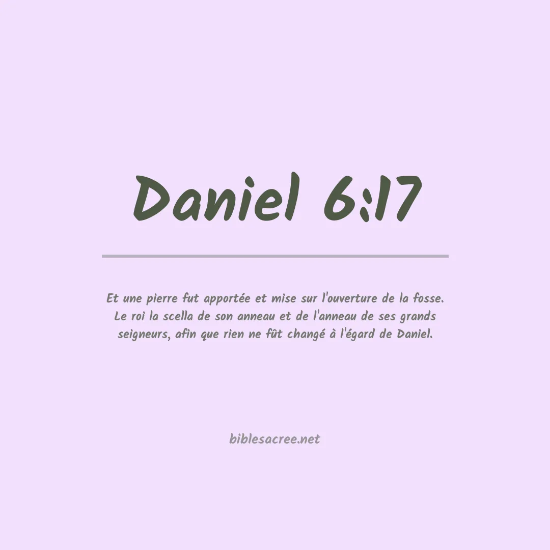 Daniel - 6:17