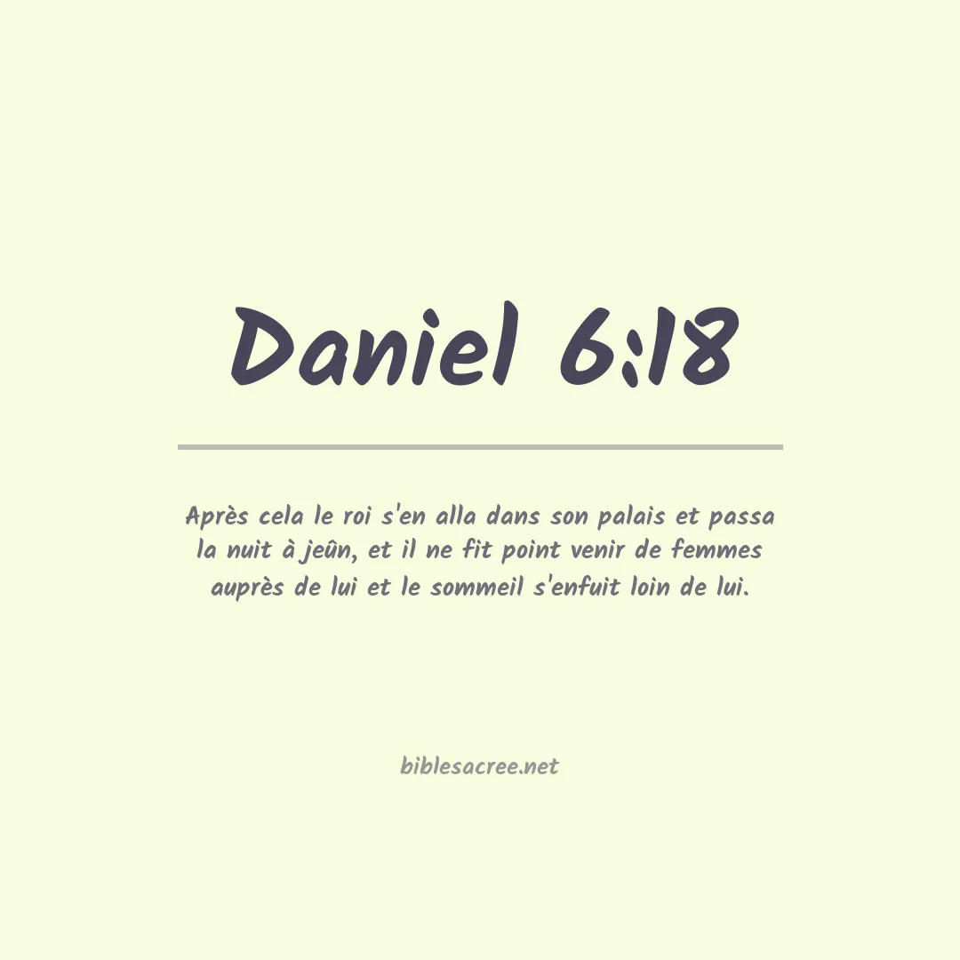 Daniel - 6:18