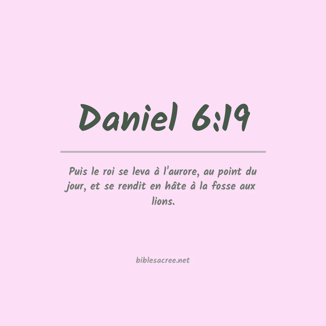 Daniel - 6:19