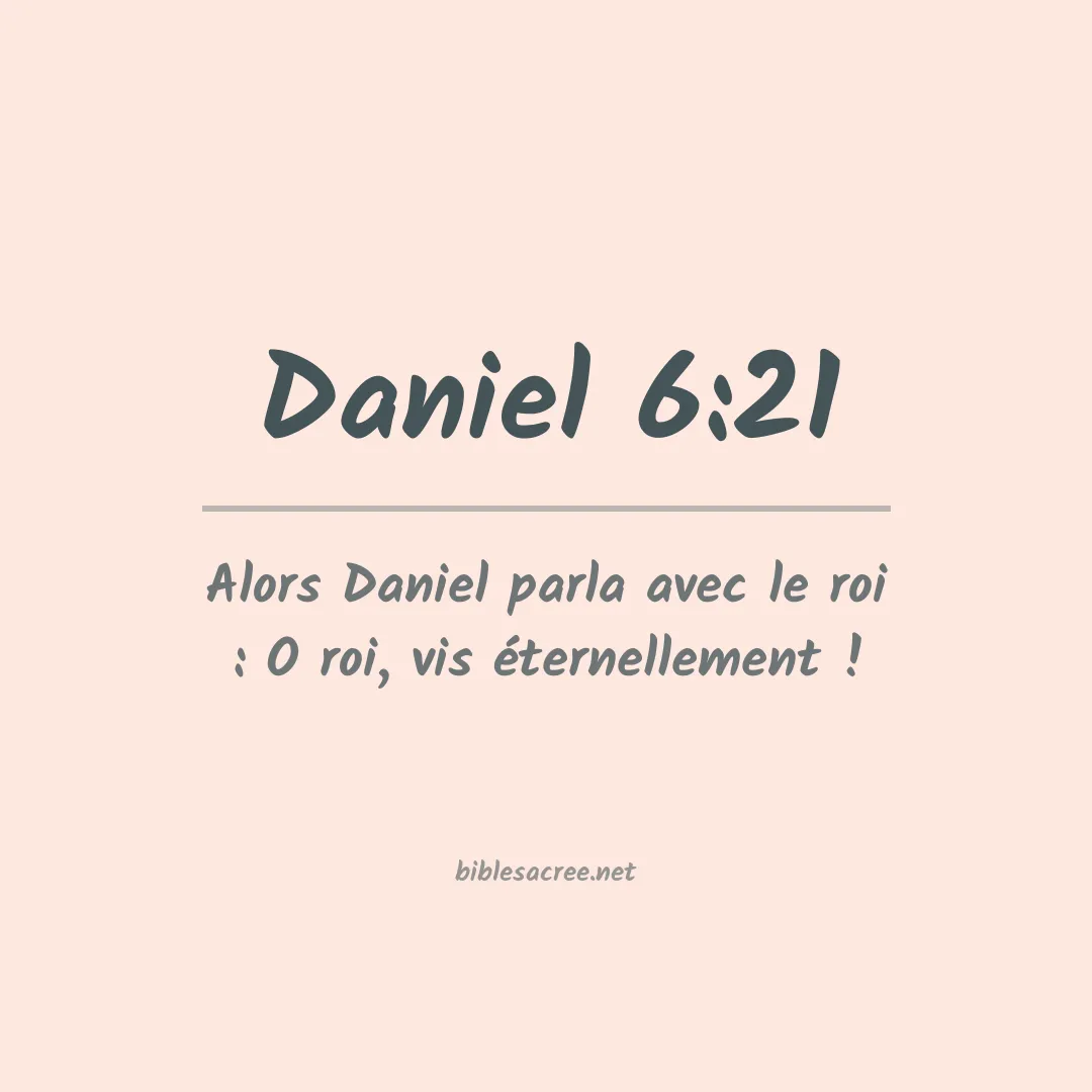 Daniel - 6:21