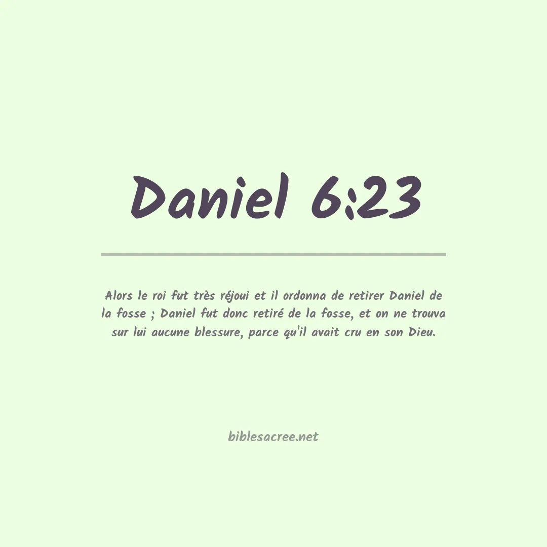 Daniel - 6:23