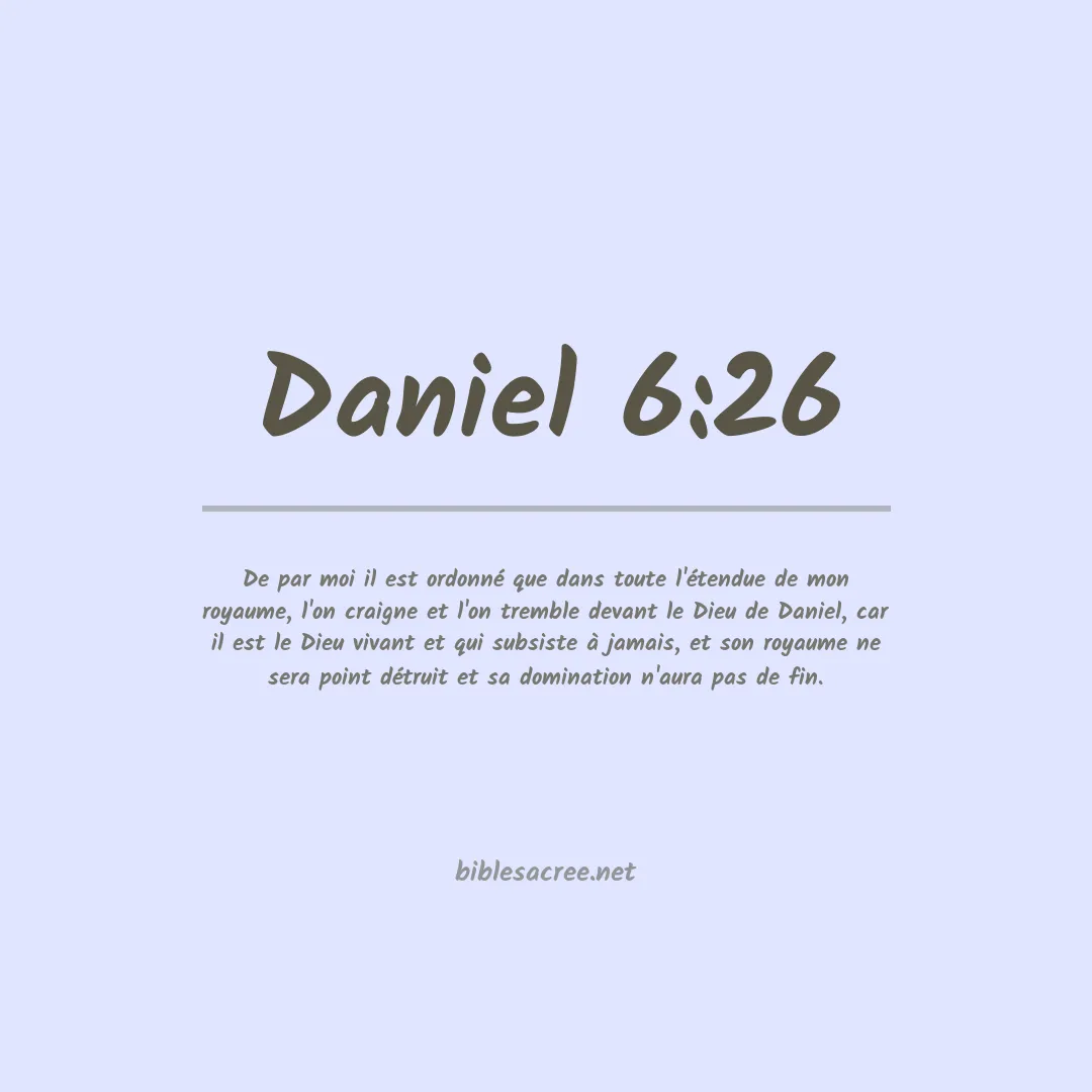 Daniel - 6:26