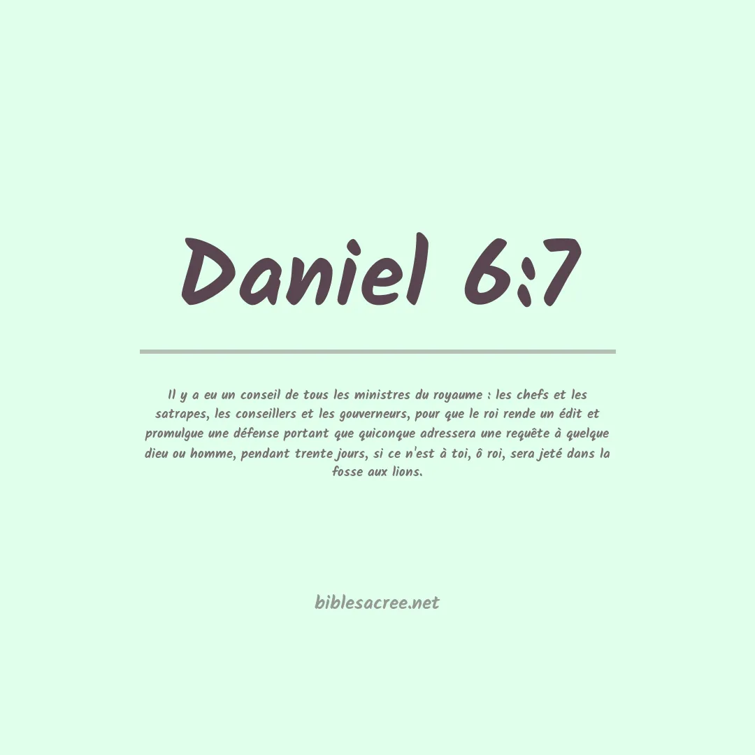Daniel - 6:7